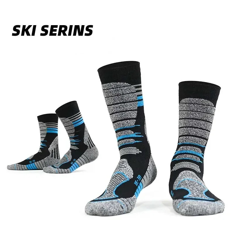 Men Women Merino Wool Socks Hiking 30% Merino Wool Warm Running Trekking Skiing Hunting Fishing Seamless Outdoor Sports Socks