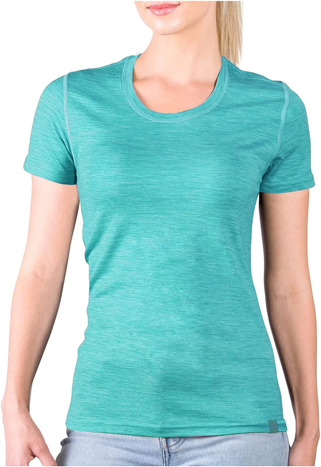 100% Merino Wool T Shirt Womens Merino Lightweight Base Layer T-Shirt Tee Womens Short Sleeve Shirts Breathable USA Size S-XXL