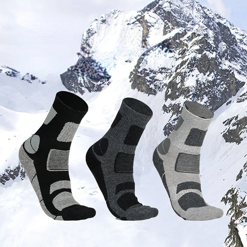 Winter Merino Wool Socks Hiking Warm Thicker Sport Socks Ski Snowboard Thermosock Outdoor Thermal Wool Socks Soft Breathable