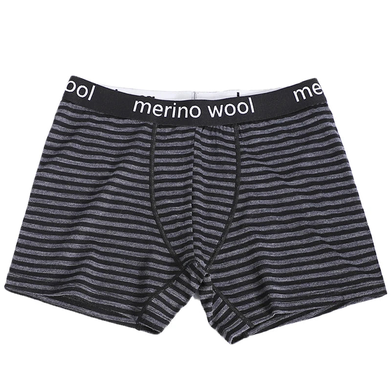 Merino Wool Mens Underwear Boxer Briefs 87% Merino Wool Blend Boxershorts Men Soft Breathable Moisture Wicking Sports Underpants
