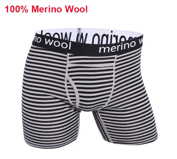 1/3 Pcs 100% Merino Wool Underwear Boxer Briefs Mens Merino Wool Man Boxers Soft Comfy Breathable Moisture Wicking USA Size
