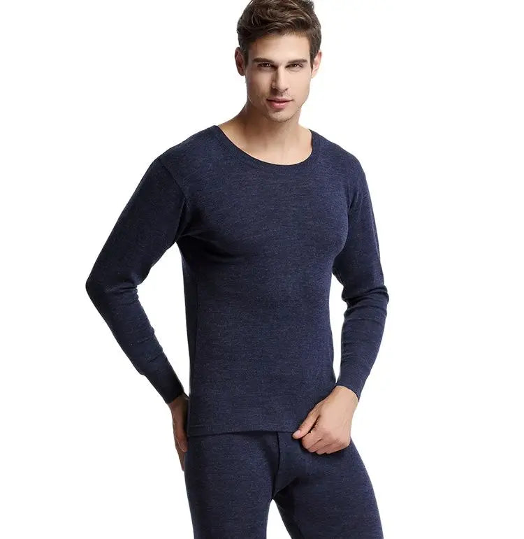100% Merino Wool Base Layer Set Mens 230G Midweight Merino Wool Thermal Underwear Set Top and Bottom Men Long John Tops Pants