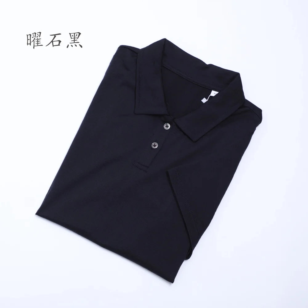 100% Merino Wool Polo T Shirt Womens Merino Wool Short Sleeve Shirt for Women Lightweight Base Layer Anti-Odor Breathable 180G