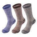 3 Pack Unisex 75% Merino Wool Hiking Socks Men Women Merino Wool Thermal Cozy Winter Boot Sock Midweight Cushion Warm Breathable