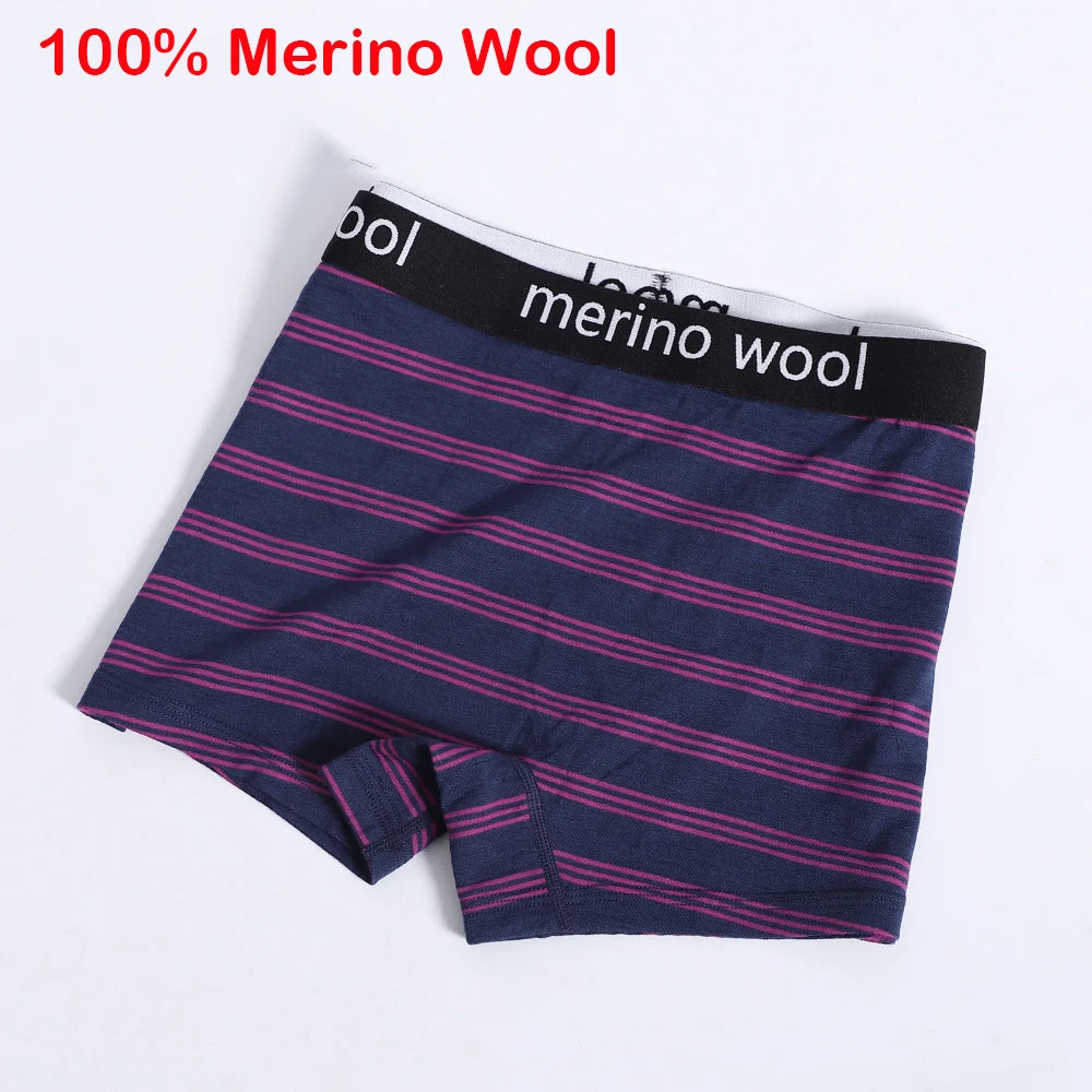 Women's 100% Merino Wool Boxershorts Wool Underwear Boy Shorts Everyday Weight Breathable Anti-Odor Yoga Fitness Sweatpants