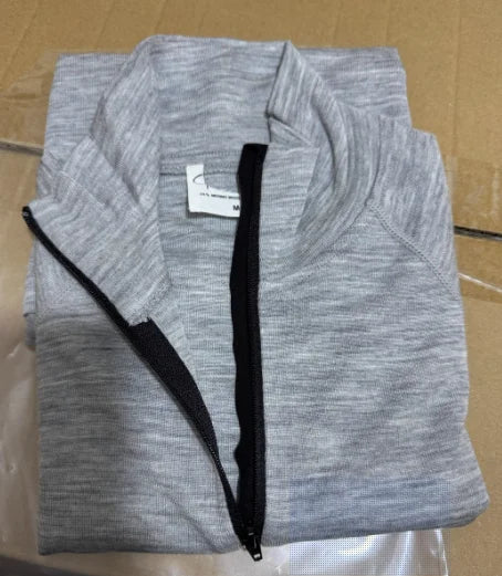 Merino Wool Base Layer Top Womens Lightweight Half Zip Baselayer Merino Wool Long Sleeve Thermal Underwear Shirt Breathable