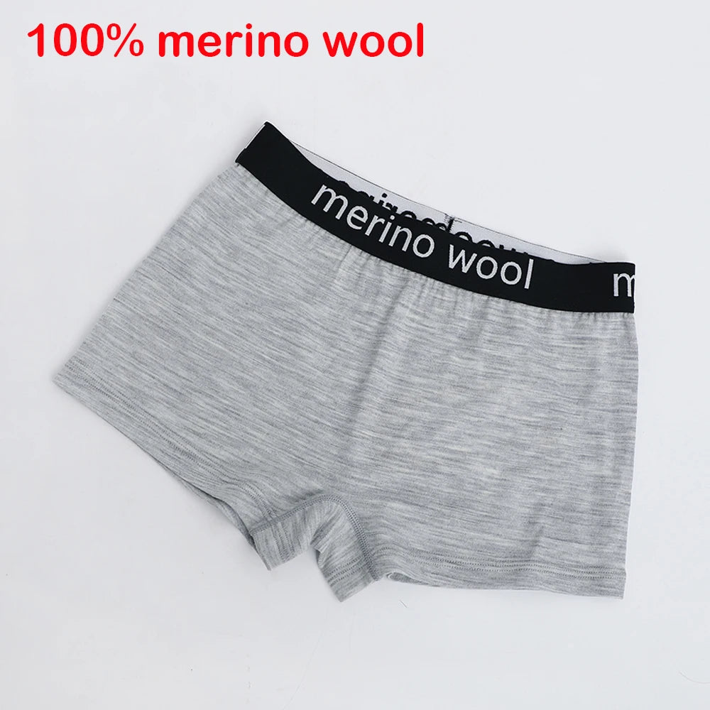 Women's 100% Merino Wool Boxershorts Wool Underwear Boy Shorts Everyday Weight Breathable Anti-Odor Yoga Fitness Sweatpants