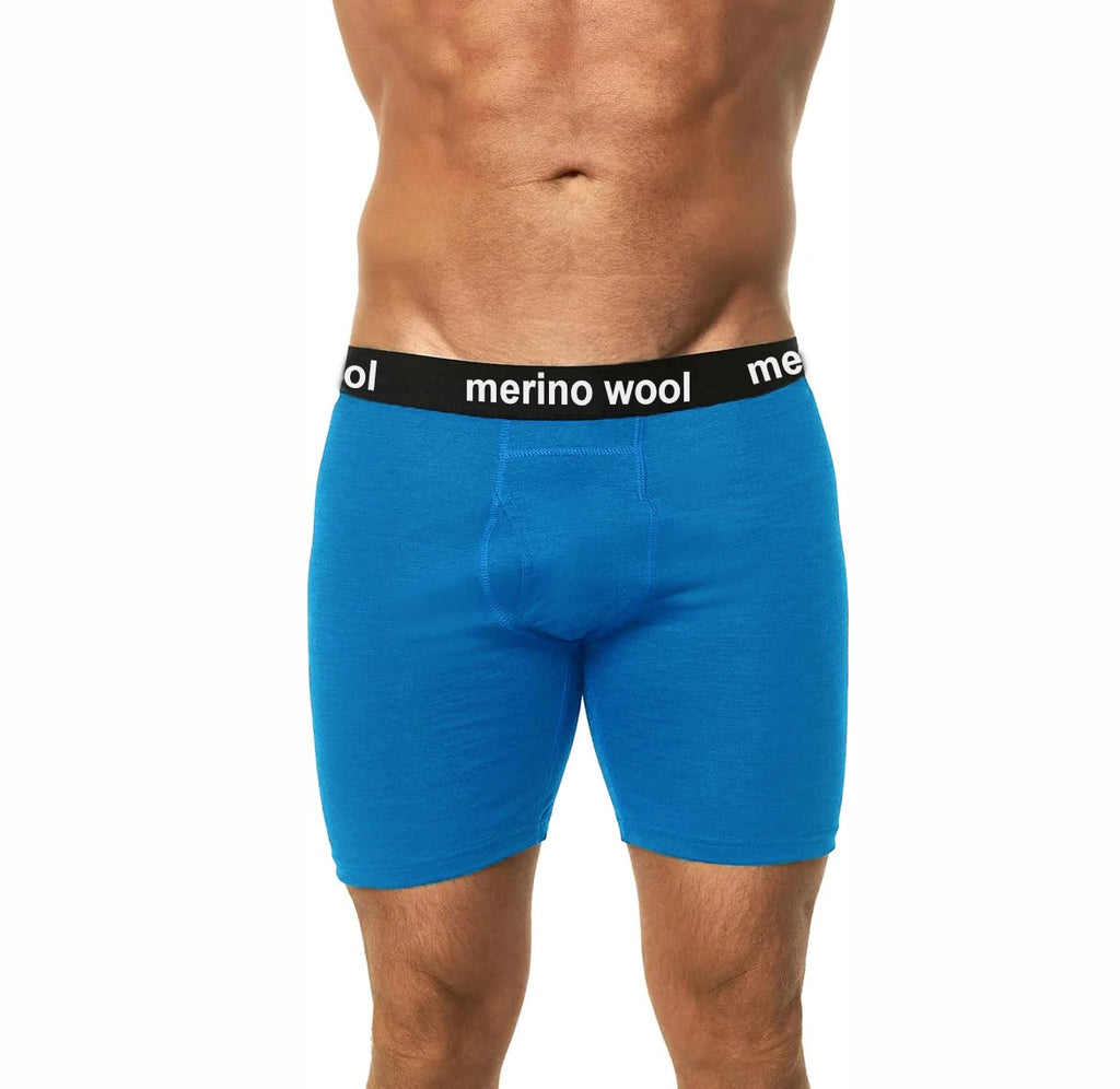 Merino Wool Underwear Mens 100% Merino Wool Base Layer Boxer Briefs for Men Moisture Wicking Breathable Sports Hiking Underpants