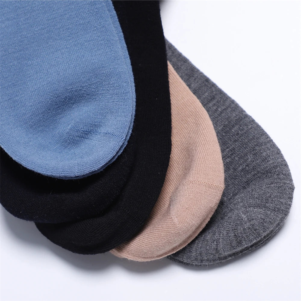 3 Pairs Merino Wool Socks Men Women Lightweight Thin Hiking Socks Everyday Business Socks Wicking Breathable Anti-Odor Running