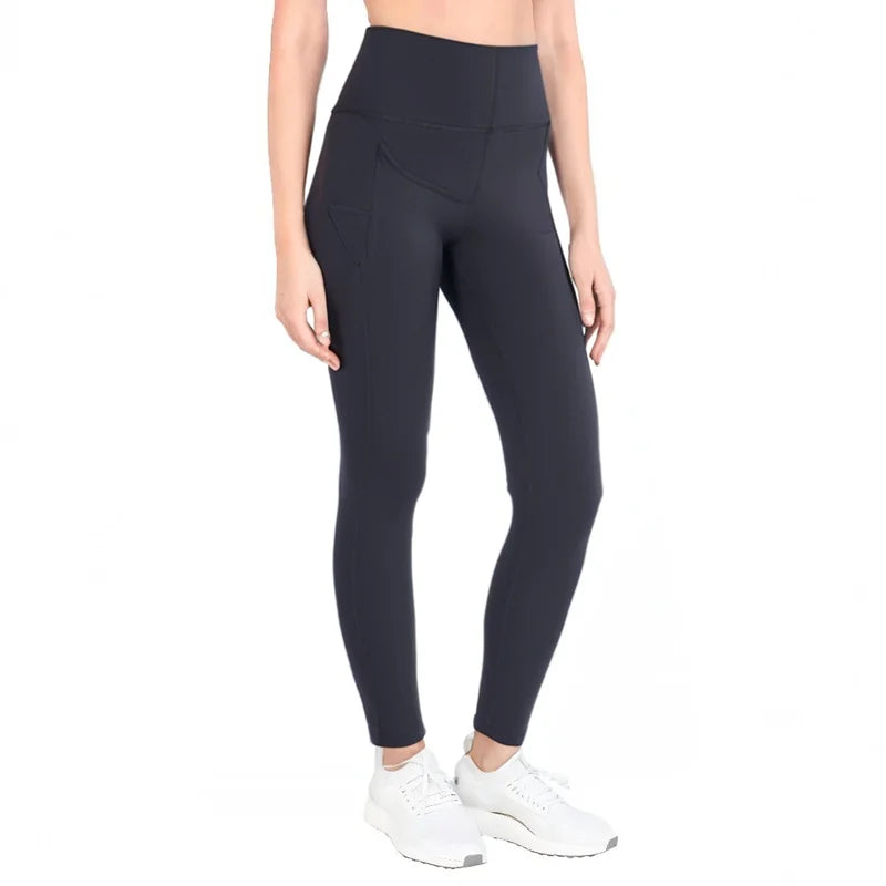 Women's Merino Wool Thermal Leggings High Rise Merino Tights Women Yoga Activewear Pants Wicking Breathable Anti-Odor Quick Dry