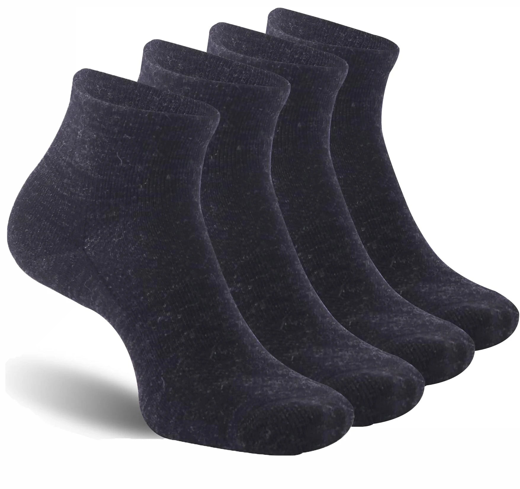 90% Merino Wool Socks for Men Women Soft Merino Wool Thin Ankle Socks for Athletic Running Hiking Cycling 4 Pairs