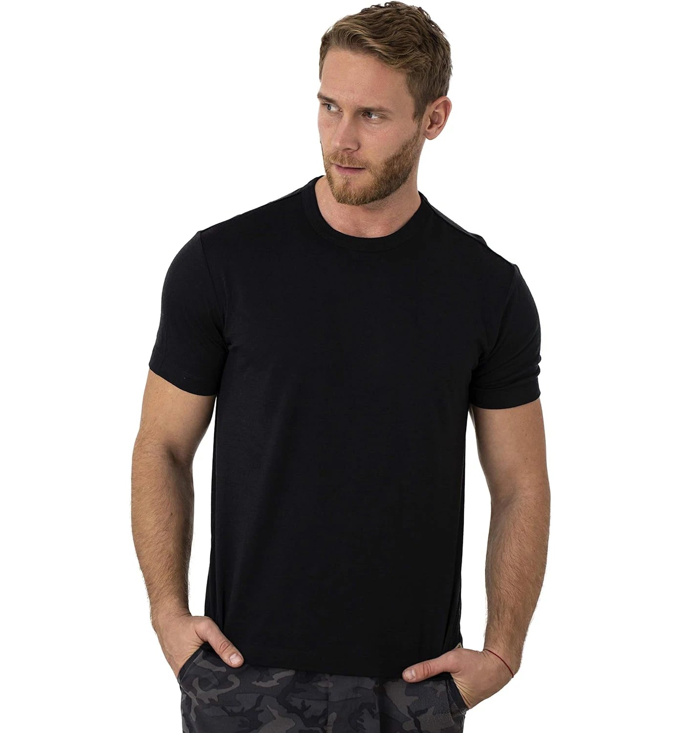 100% Merino Wool T-Shirt Men Short Sleeve Merino Shirts Sport Lightweight Base Layer Hiking Tshirt Soft Breathable Undershirt