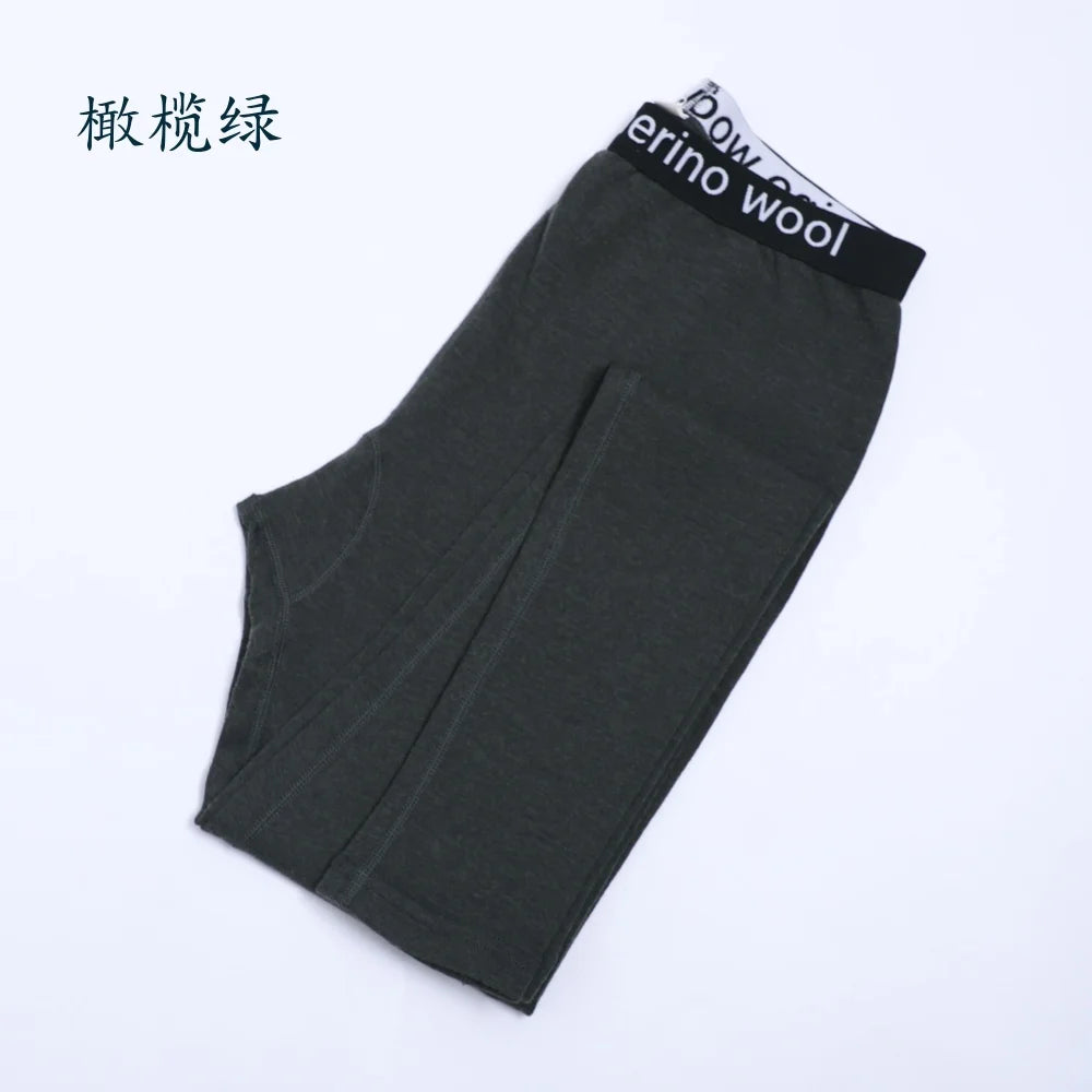 100% Merino Wool Womens Base Layer Thermal Pants Merino Wool Leggings Women Long Johns Breathable Thermal Underwear Bottoms