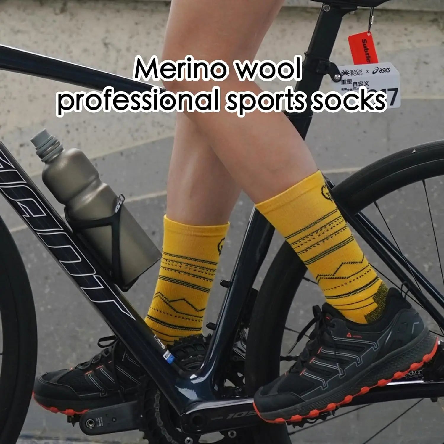 3 Pairs Merino Wool Hiking Outdoor Sports Socks Warm Winter Socks for Men Women Thicken Warm Cushion Crew Socks Moisture Wicking