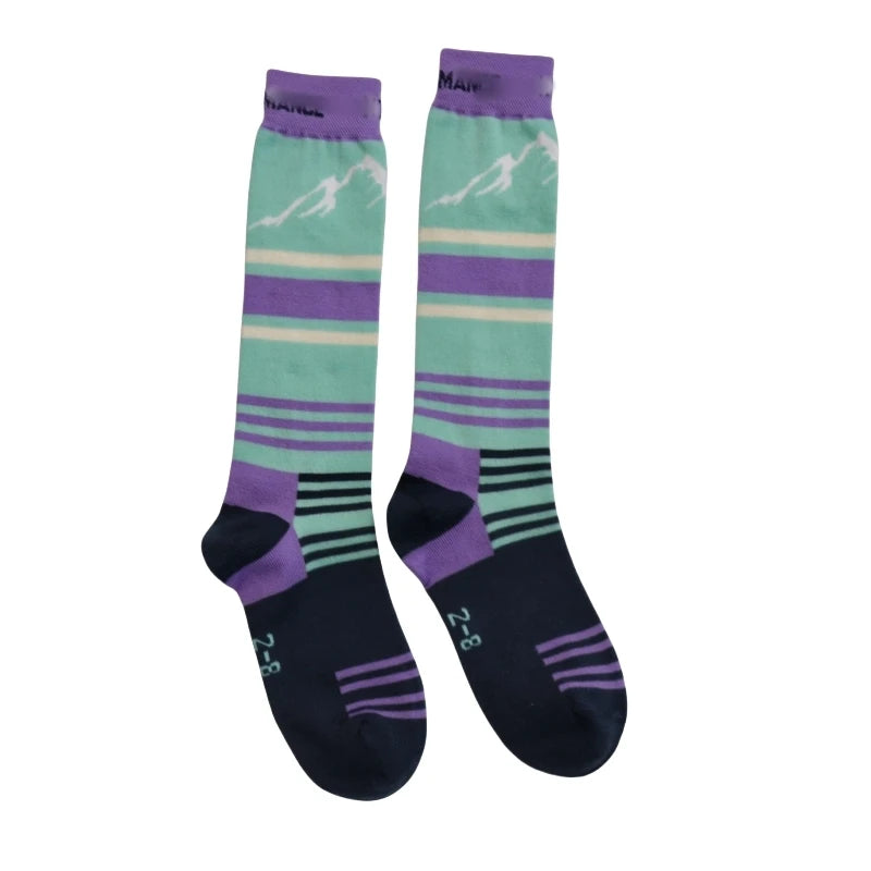 40% Merino Wool Ski Socks Womens Mens Merino Wool Snowboarding Thermal Knee High Winter Warm Sports Performance Socks