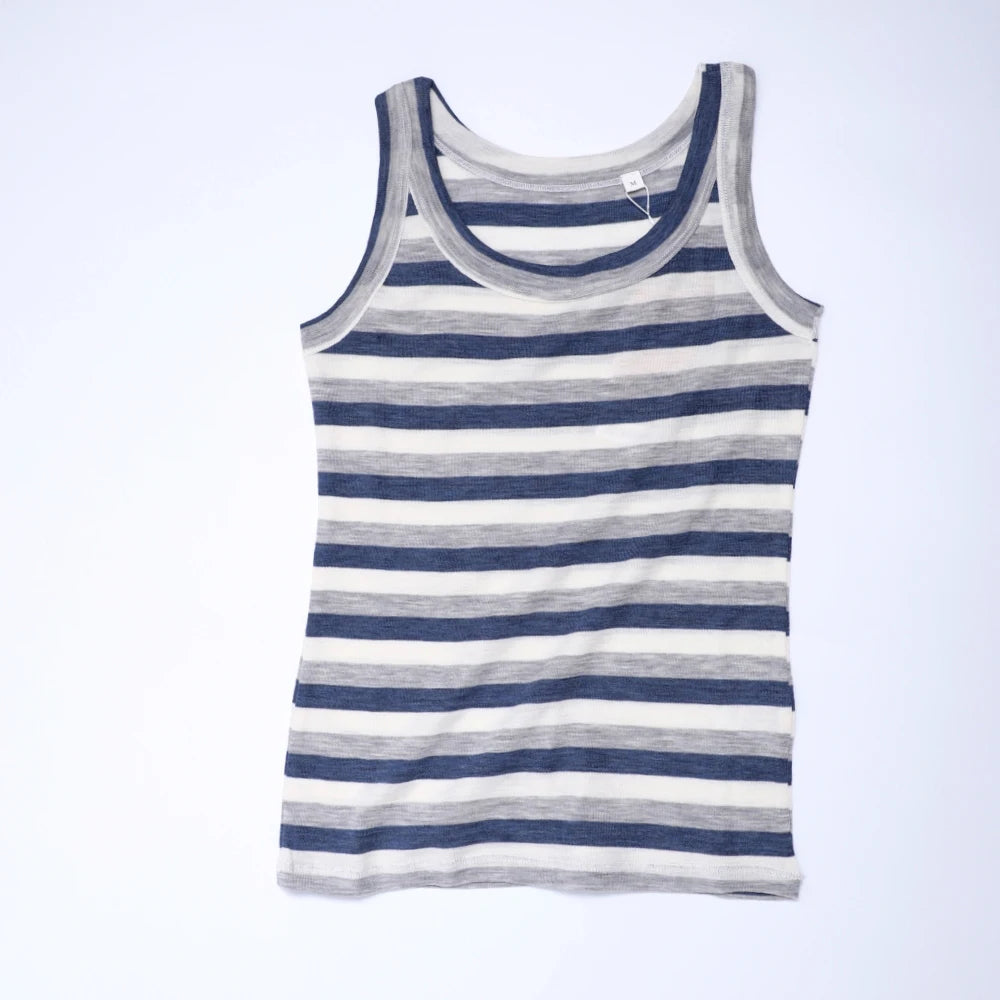 100% Merino Wool Tank Top Women Merino Base Layer Sleeveless Tops Running Hiking Tank Tops Light Wicking Breathable Anti-Odor