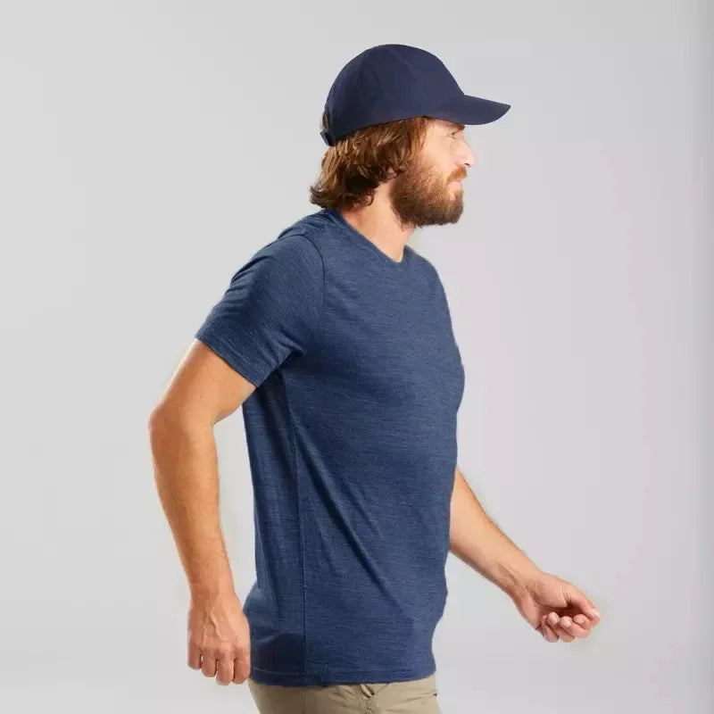 16.5Micro Men's 100% Merino Wool T Shirt Soft Base Layer Short Sleeve Shirts Quick Dry Wicking Breathable Anti-Odor Asian Size