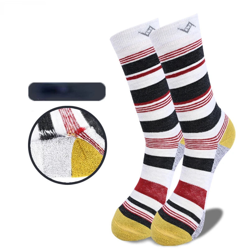 86% Merino Wool Hiking Socks for Men Women Crew Length Thermal Moisture Wicking Travelling Socks Outdoor Sports Ski Socks