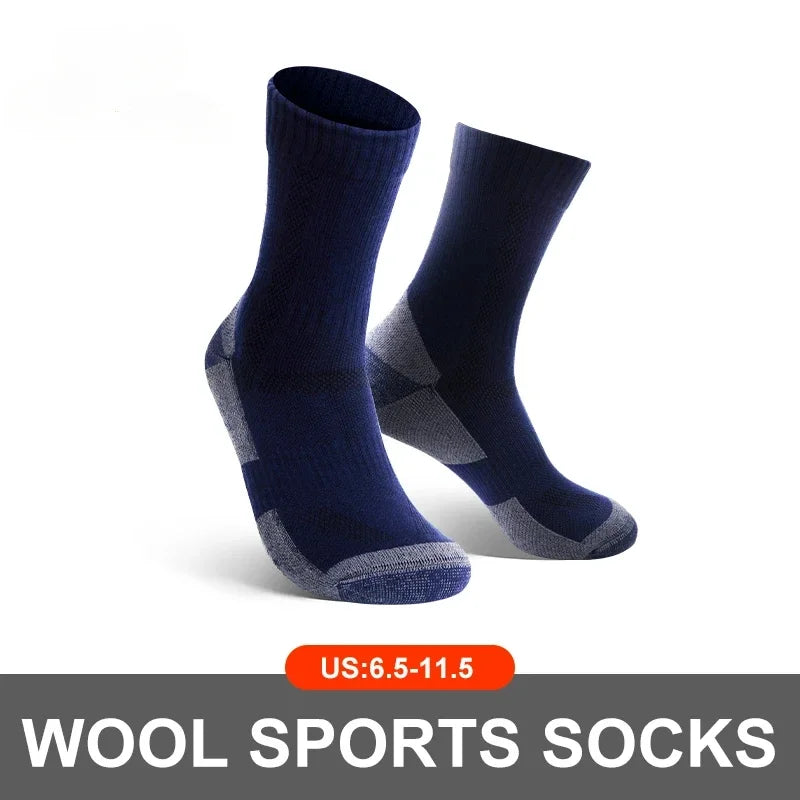 Men Women Merino Wool Socks Hiking Merino Wool Outdoor Sports Super Thick Hiking Socks Thermal Socks for Cold Weather