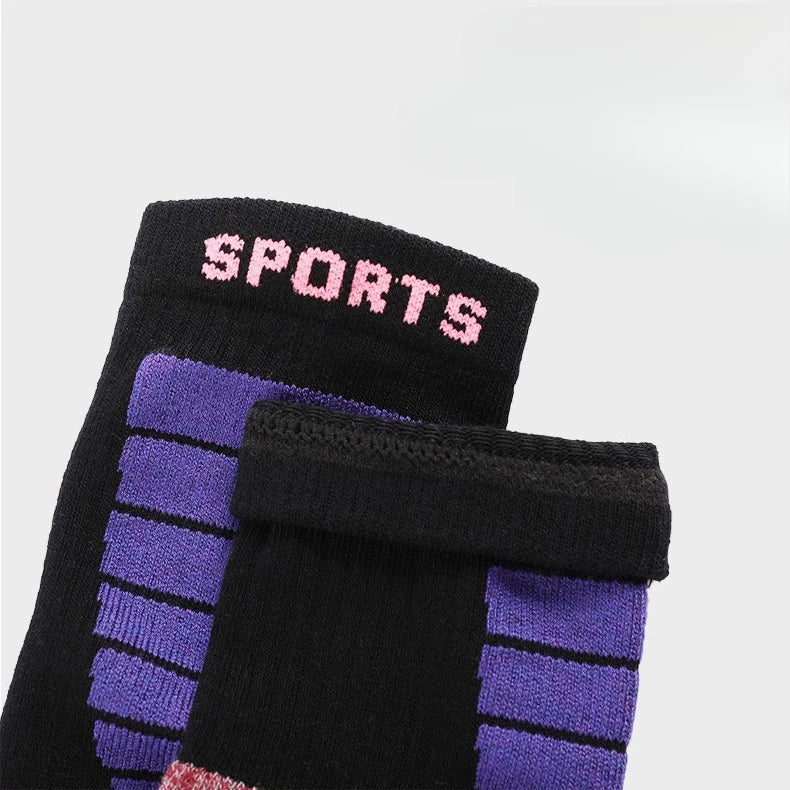 4 Pairs Merino Wool Socks 3A Antibacterial Basketball Socks Compression Support Breathable Thick Cushion Hiking Socks