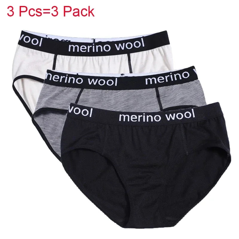 Women's 100%/87% Merino Wool Bikini Brief Merino Underwear Lightweight Briefs Sports Active Panties Soft Breathable Anti-Odor