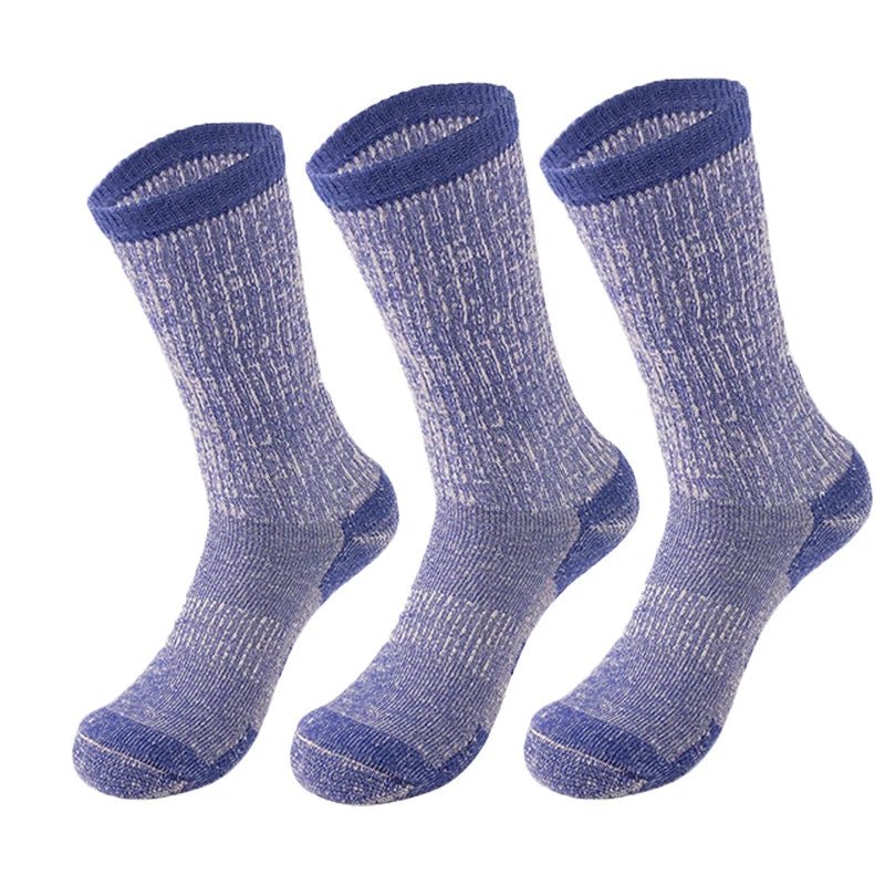3 Pack Unisex 75% Merino Wool Hiking Socks Men Women Merino Wool Thermal Cozy Winter Boot Sock Midweight Cushion Warm Breathable