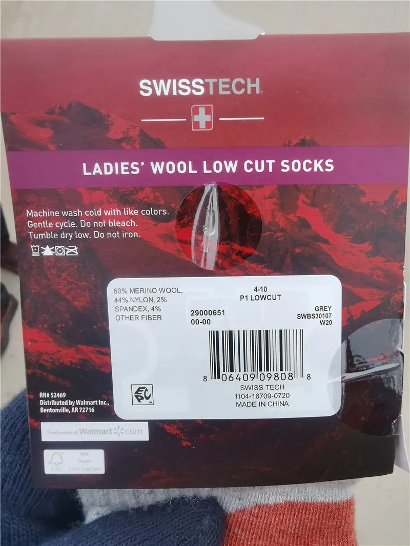 Women's Merino Wool Hiking Socks 50% Merino Wool Low-Cut Cushion Athletic Socks Moisture Wicking Thermal Outdoor Running Socks