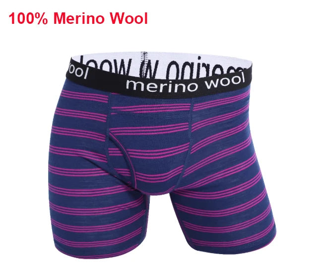 1/3 Pcs 100% Merino Wool Underwear Boxer Briefs Mens Merino Wool Man Boxers Soft Comfy Breathable Moisture Wicking USA Size