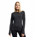 250Gsm Women's 100% Merino Wool Base Layer Shirt Merino Wool Thermal Underwear Long Sleeve Shirts Warm Wicking Anti-Odor