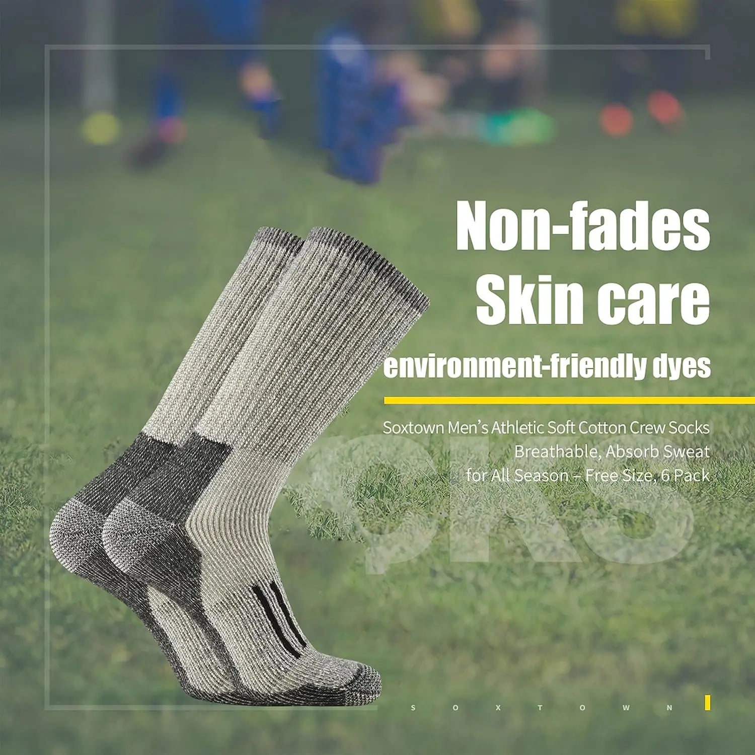 Men's 80% Merino Wool Cushion Crew Socks Moisture Wicking Control for Outdoor Hiking Work Boot Thermal Warm All Seasons