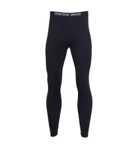 100% Merino Wool Base Layer Mens Bottom Pants Winter Merino Wool Lightweight Midweight Thermal Underwear Long Johns 180G/250G