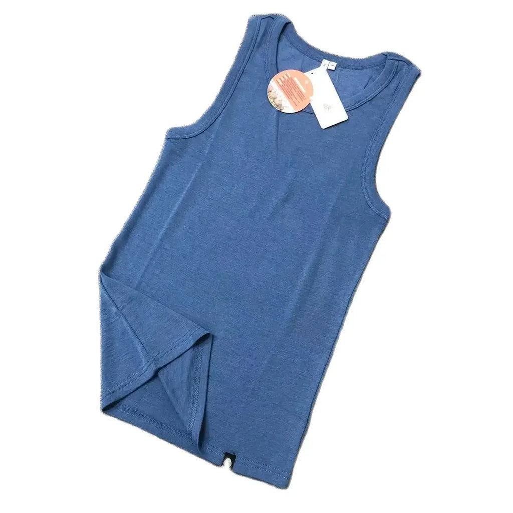 100% Merino Wool Tank Tops Mens Merino Wool Tank Top Man Base Layer Thermal Tank Top Shirt Fitness Gym Wear Men