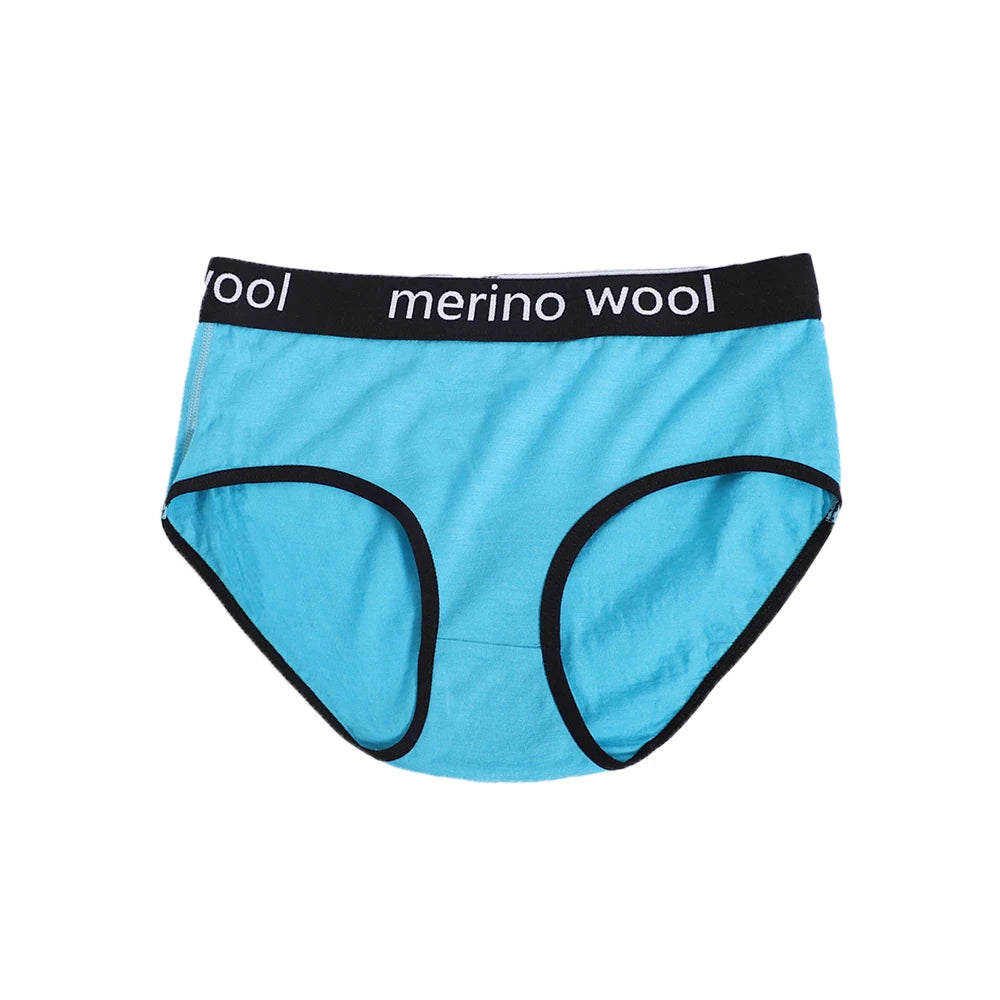 Women's 100%/87% Merino Wool Bikini Brief Merino Underwear Lightweight Briefs Sports Active Panties Soft Breathable Anti-Odor