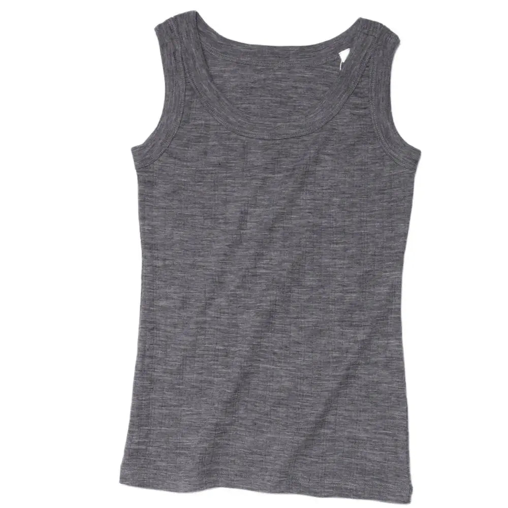 100% Merino Wool Tank Top Women Merino Base Layer Sleeveless Tops Running Hiking Tank Tops Light Wicking Breathable Anti-Odor