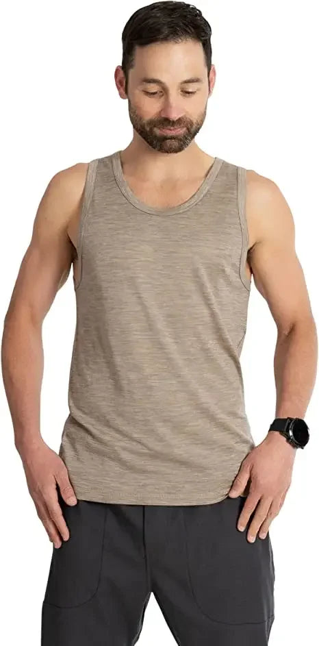 100% Merino Wool Tank Tops Mens Merino Wool Tank Top Man Base Layer Thermal Tank Top Shirt Fitness Gym Wear Men
