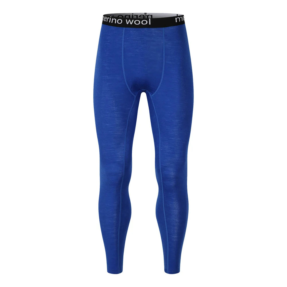 Men's 100% Merino Wool Base Layer Bottom Pants Merino Wool Thermal Underwear Long Johns Midweight Winter Leggings Merino Pants