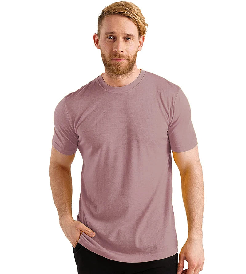 Men's Merino Wool T Shirt Base Layer Wool Tee Men 100% Merino Wool Shirt Top 200G Wicking Breathable Quick Anti-Odor Size S-XXL