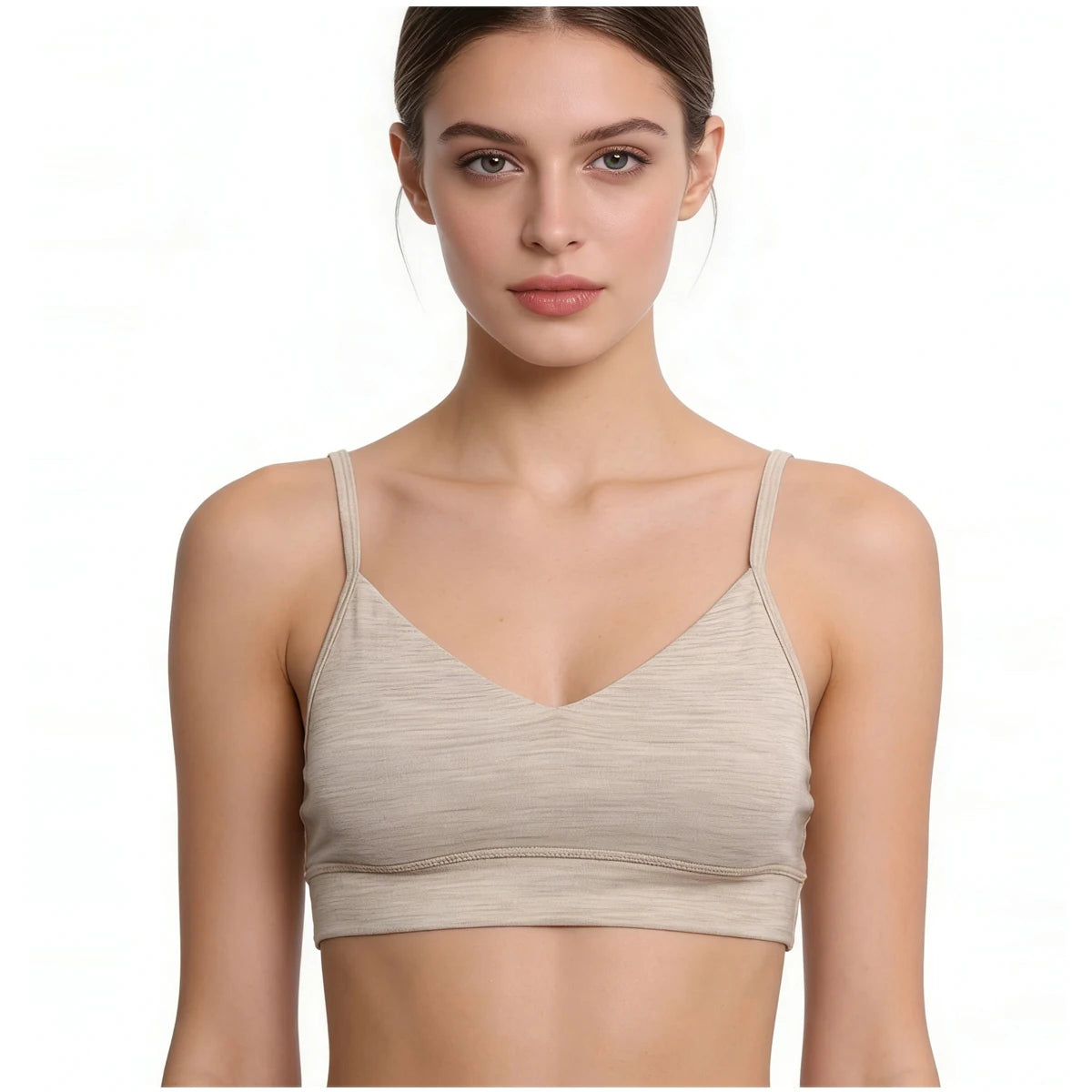 Women's Merino Wool Bras Merino Wool Tank Top Women Sports Bra Support Crop Top for Yoga Gym Workout Fitness Breathable