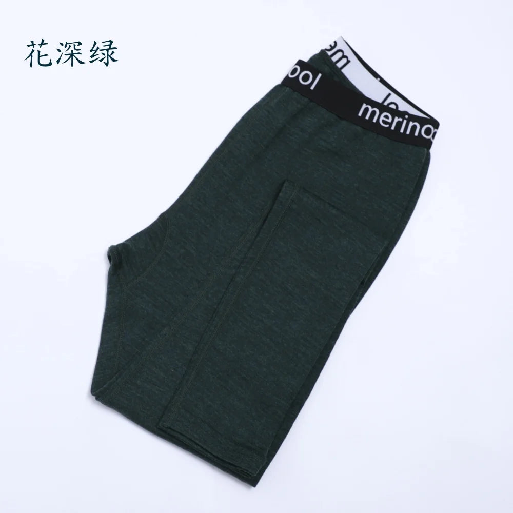 100% Merino Wool Womens Base Layer Thermal Pants Merino Wool Leggings Women Long Johns Breathable Thermal Underwear Bottoms