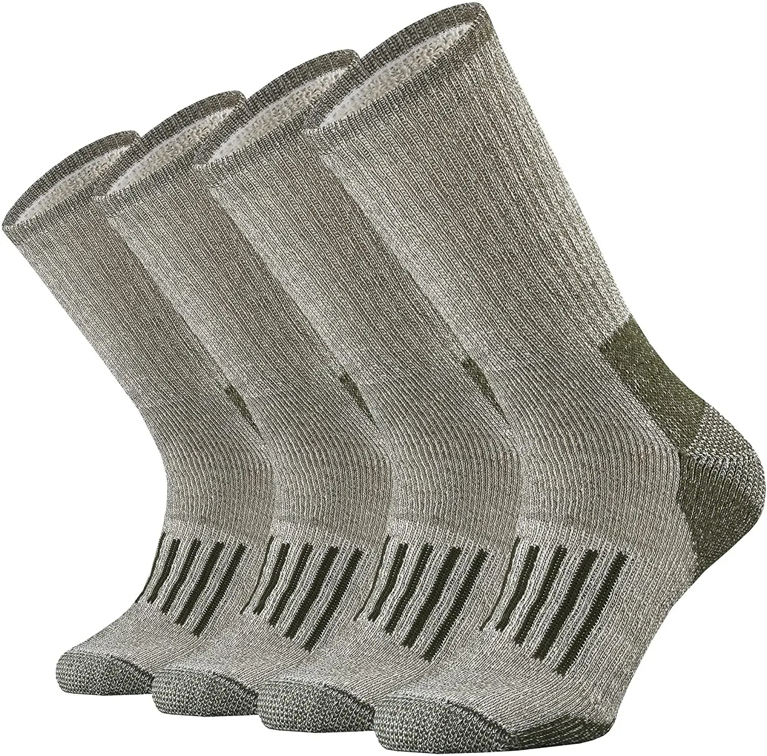 Men Merino Wool Hiking Socks 80% Merino Wool Anti Odor Thicken Hiking Cushion Crew Socks Men Merino Outdoor Thermal Socks