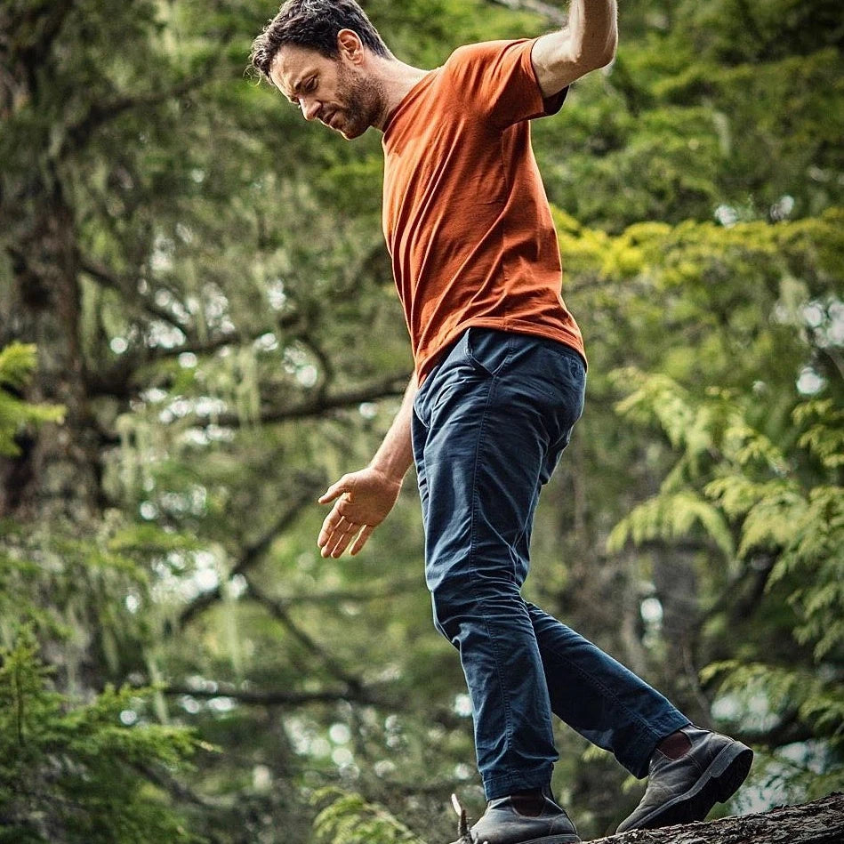 Merino Wool T Shirt Men 100% Merino Undershirt Middleweight Base Layer Shirts Wicking Breathable Quick Dry Anti-Odor No-itch