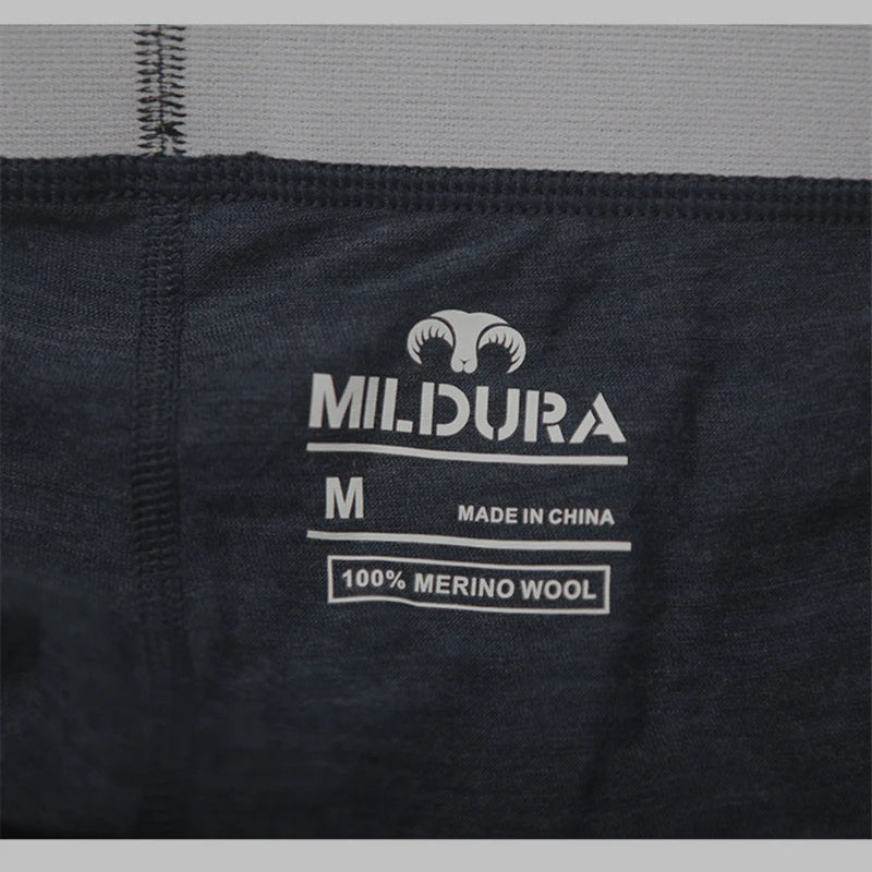 100% Merino Wool Underwear Boxer Briefs Men Merino Boxershorts Men Base Layer Underpants Soft Moisture Breathable Asian Size