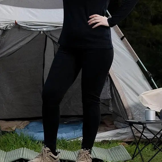 100% Merino Wool Base Layer Pants Womens Lightweight Base Layer Bottoms Merino Wool Thermal Underwear Leggings Soft Breathable