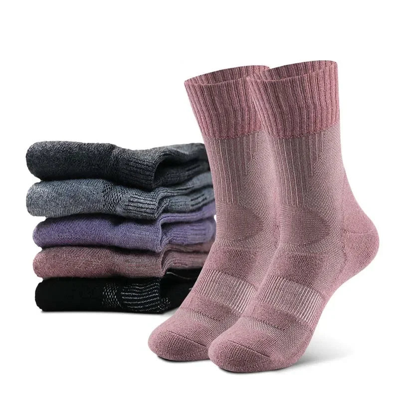 2 Pairs Merino Wool Hiking Socks Men Women Merino Wool Thin Sports Trekking Running Socks Lightweight Breathable Anti-odour Soft