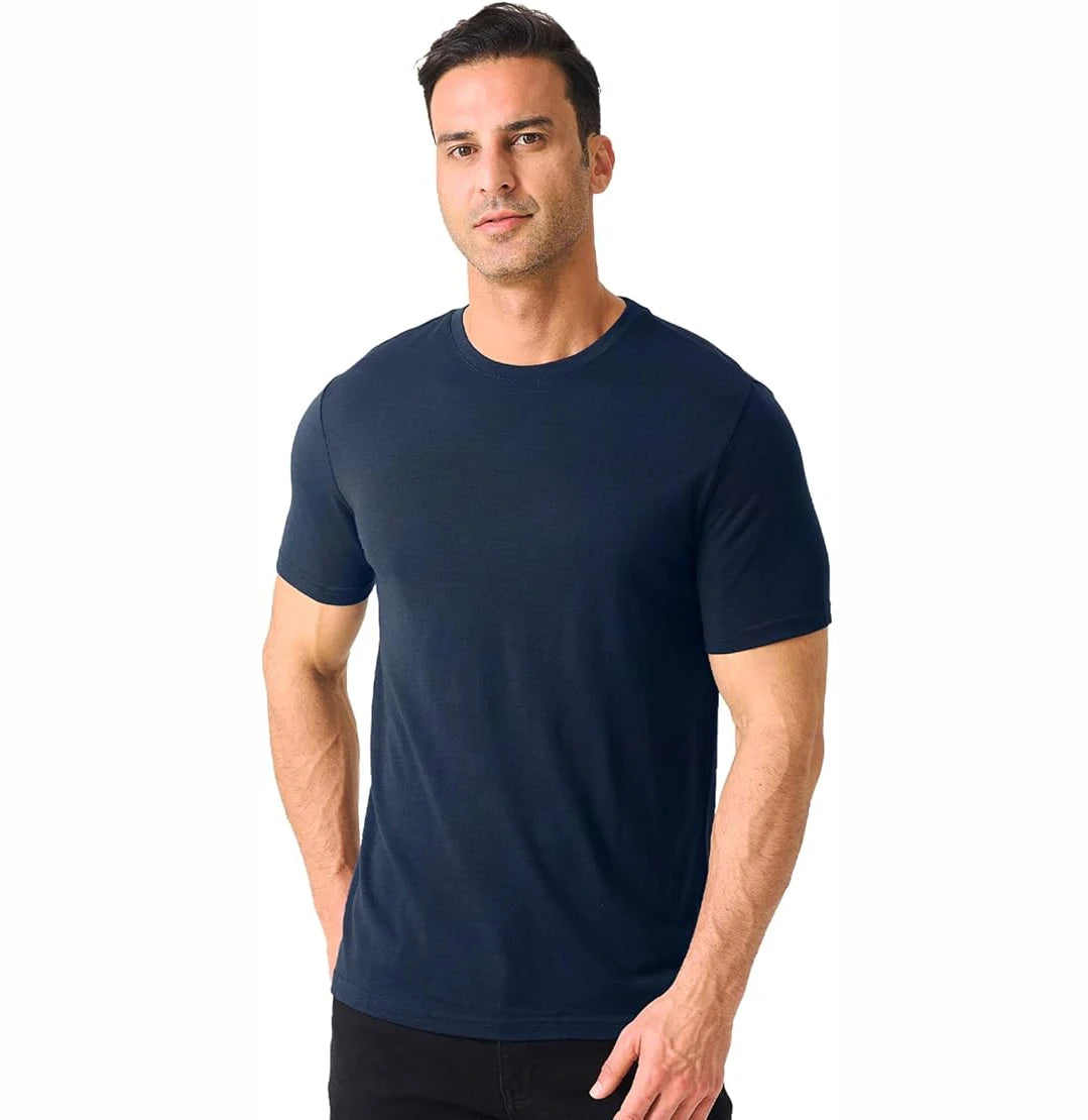 16.5Micro Men's 100% Merino Wool T Shirt Soft Base Layer Short Sleeve Shirts Quick Dry Wicking Breathable Anti-Odor Asian Size