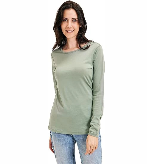 Women's 100% Merino Wool Base Layer Tops Womens Merino Wool Thermal Underwear Long Sleeve Shirts Hiking Wicking Anti-Odor