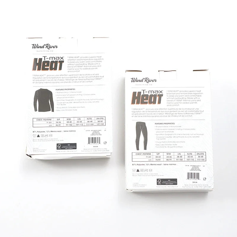 Winter Merino Wool Thermal Underwear Set Mens Outdoor Sports Merino Wool Base Layer Set Tops Bottoms Breathable Quick Drying