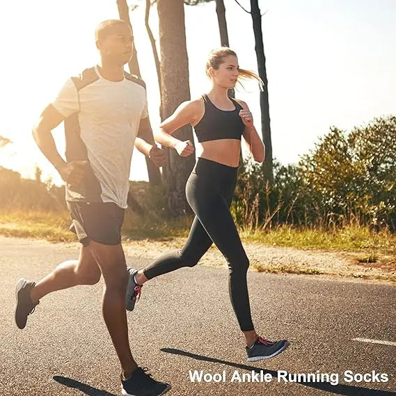 4 Pairs Merino Wool Ankle Socks Men Women Athletic Thin Running Socks Merino Everyday Socks Wicking Breathable Anti-Odor