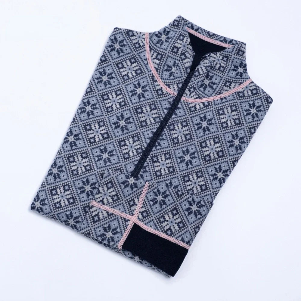 100% Merino Wool Womens Base Layer Shirt Top Merino Wool Half Zip Sweater 240G Midweight Fit LS Thermal Underwear Shirts Wicking