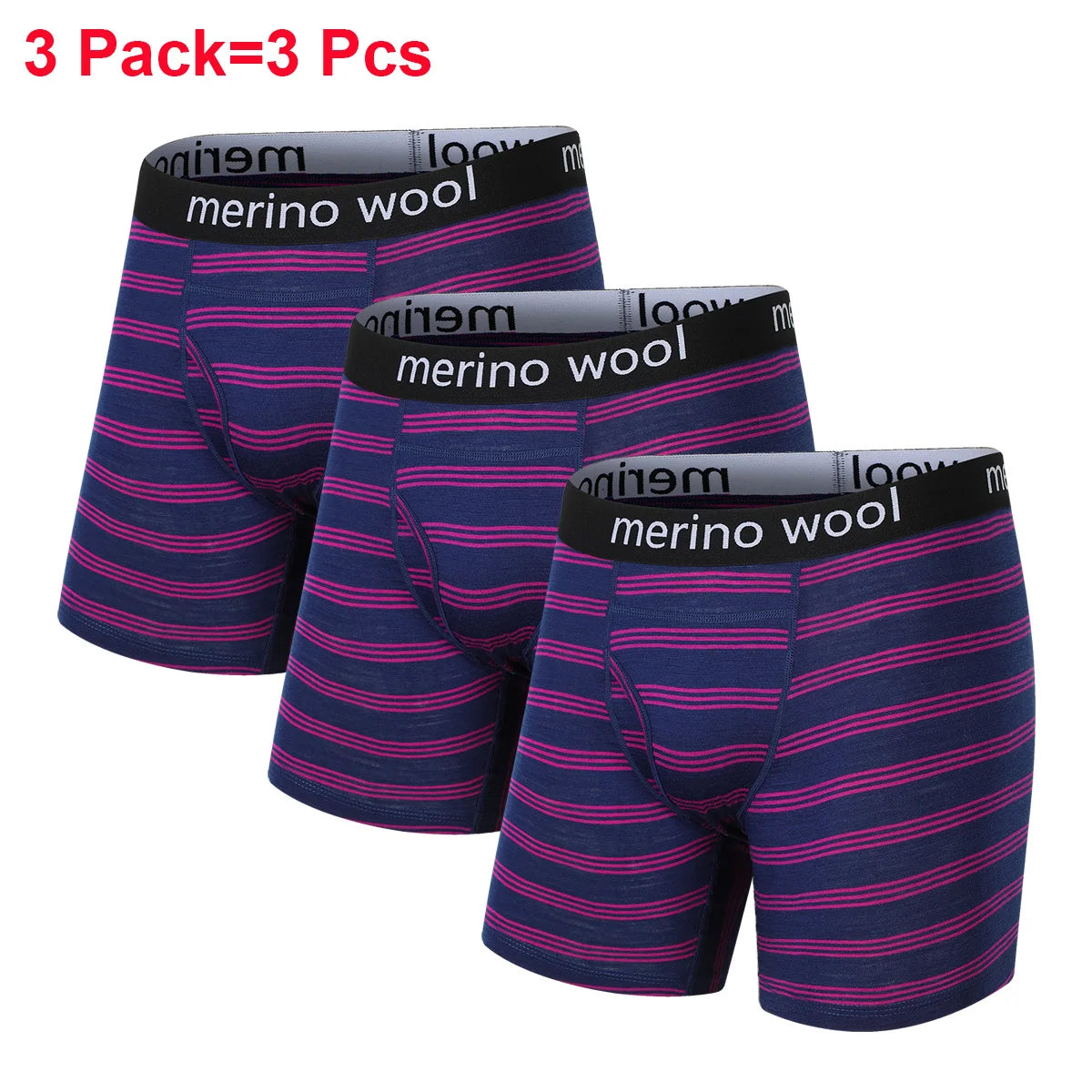 100% Merino Wool Mens Lightweight Boxer Brief Merino Wool Underwear Soft Moisture Wicking Breathable Sports Hiking Underpants